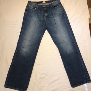 Lucky jeans mens 36x34 straight leg medium blue.Excellent condition.